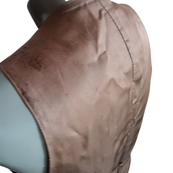 Men's 42 Large Leather Vest Vintage 80's Startown Boho Macho Distress Londontown - Picture 7 of 7